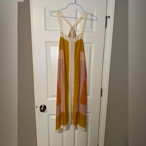 O'Neill Yellow and Cream Backless Dress